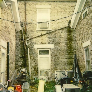 The courtyard patio, 1992, as we found it.